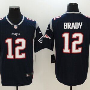 Mens Youth Tom Brady Navy Stitched Jersey